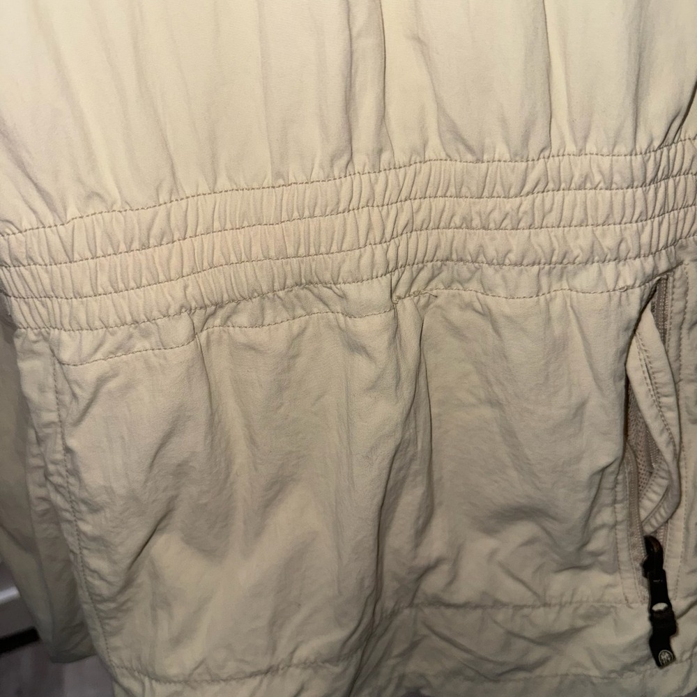 Vtg BERETTA Safari Hunting Field Jacket Mens L Khaki Tan Coat - Picture 7 of 10